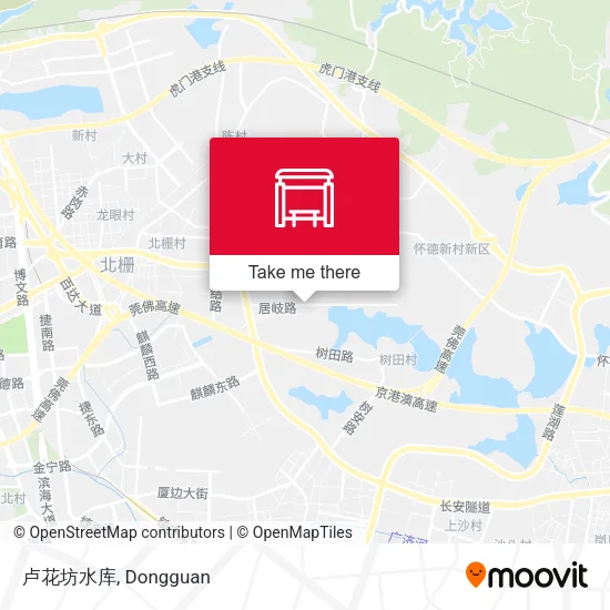 卢花坊水库 map
