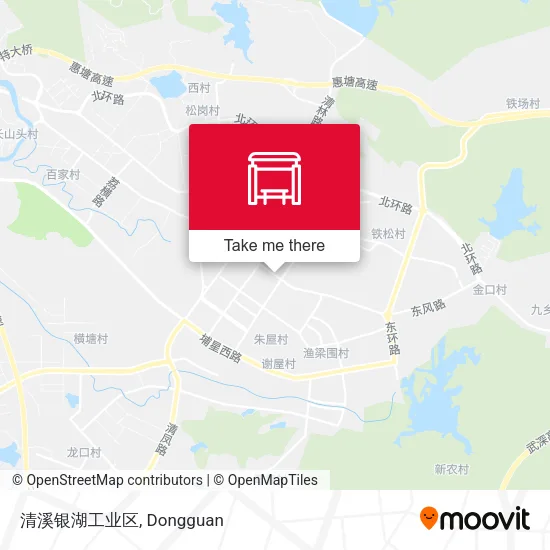 清溪银湖工业区 map