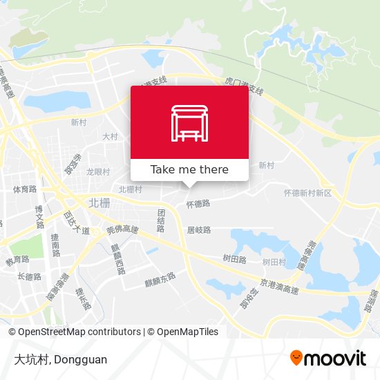 大坑村 map