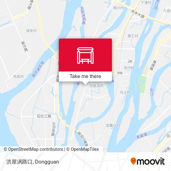 洪屋涡路口 map