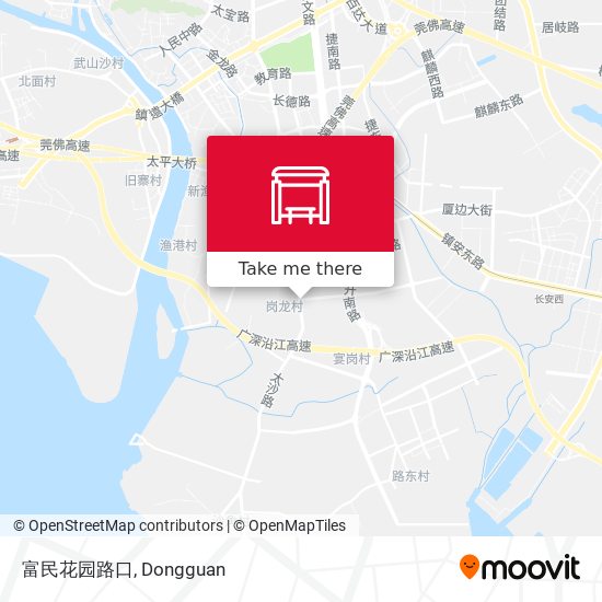 富民花园路口 map