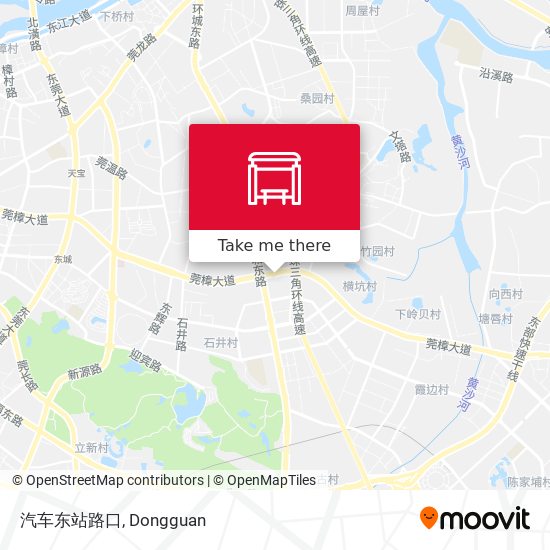 汽车东站路口 map