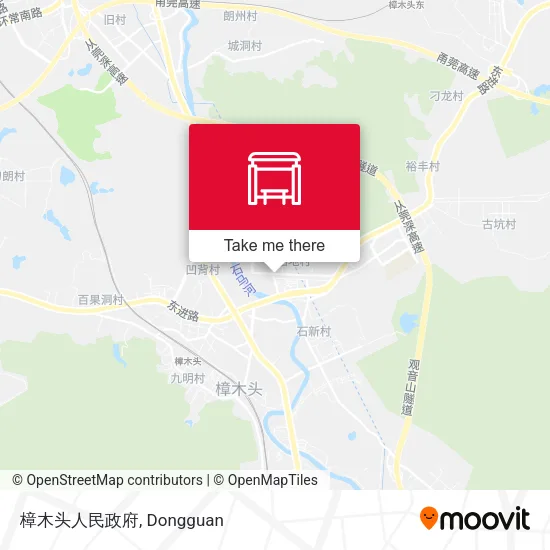樟木头人民政府 map