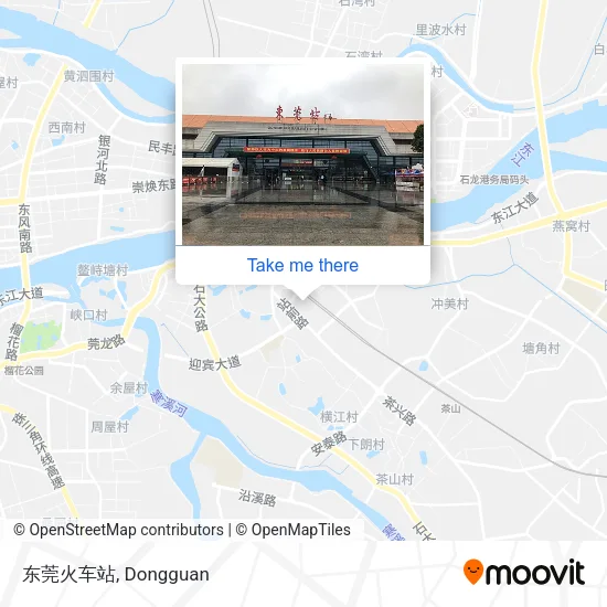 东莞火车站 map