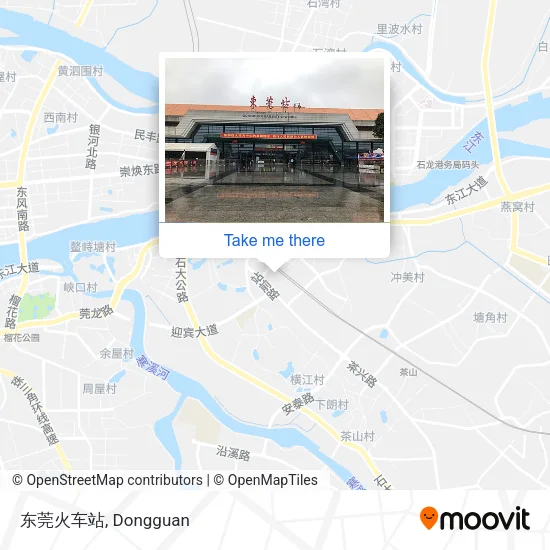 东莞火车站 map