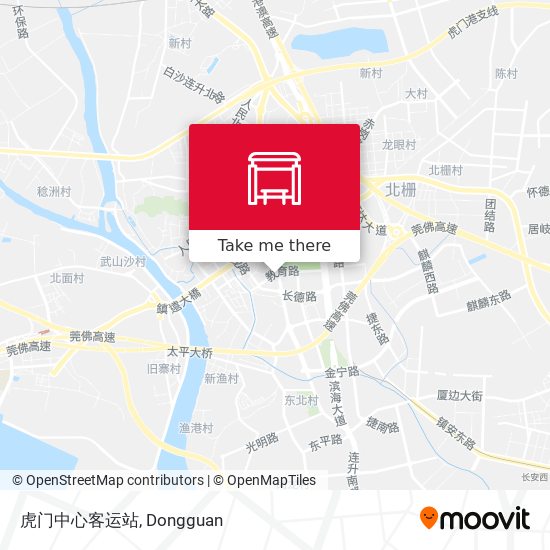 虎门中心客运站 map