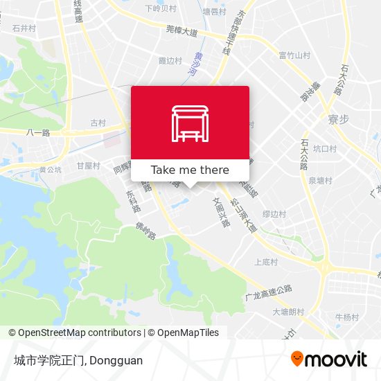 城市学院正门 map