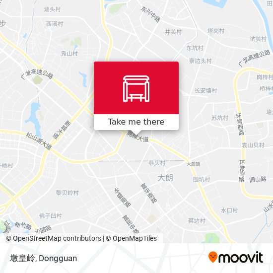墩皇岭 map