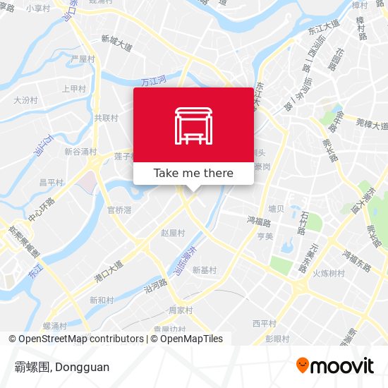 霸螺围 map