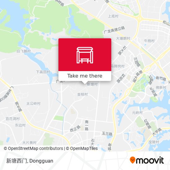 新塘西门 map