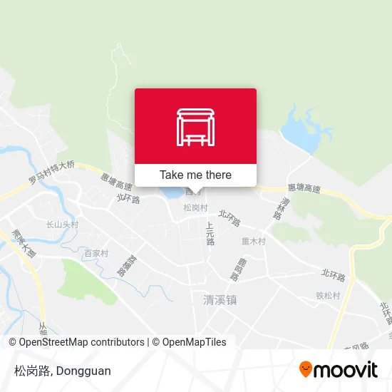 松岗路 map