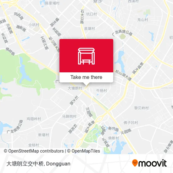 大塘朗立交中桥 map