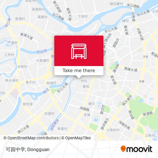 可园中学 map