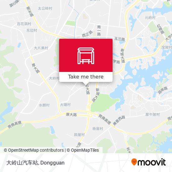 大岭山汽车站 map