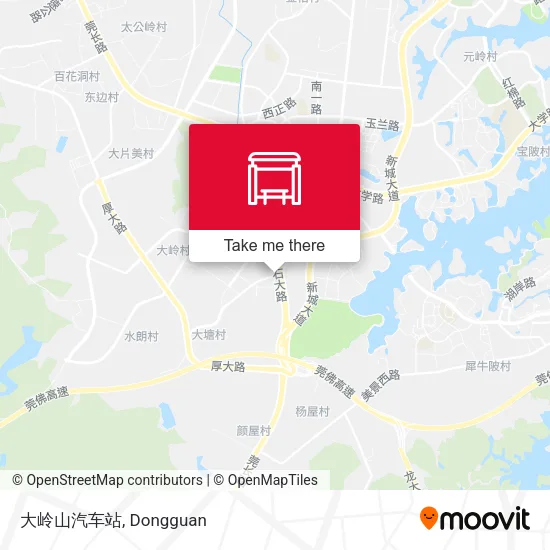 大岭山汽车站 map
