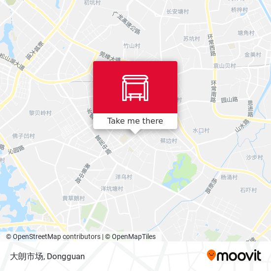 大朗市场 map
