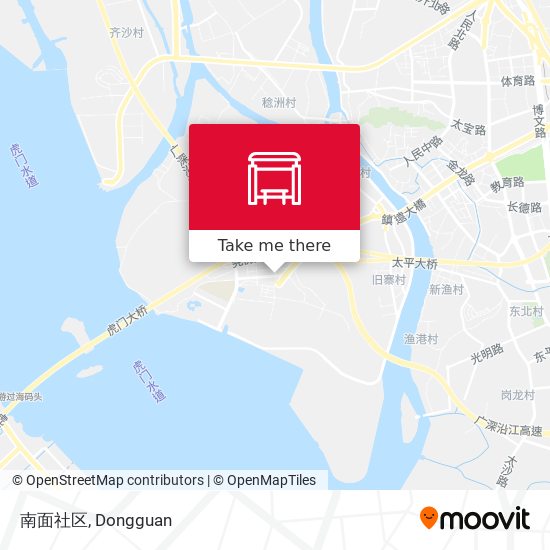 南面社区 map