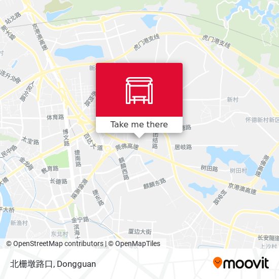 北栅墩路口 map