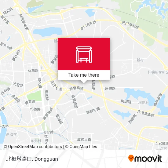 北栅墩路口 map