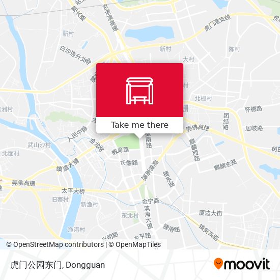 虎门公园东门 map