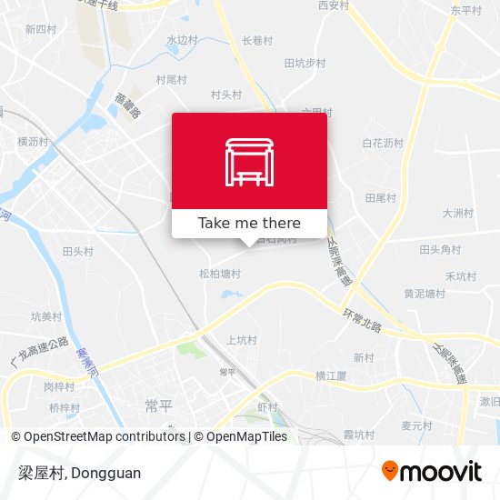梁屋村 map