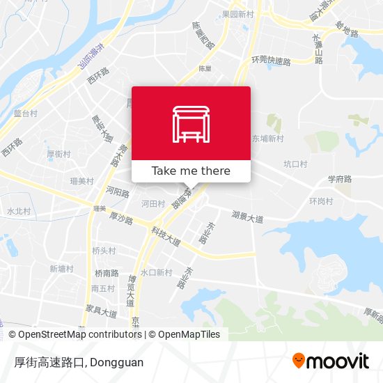 厚街高速路口 map