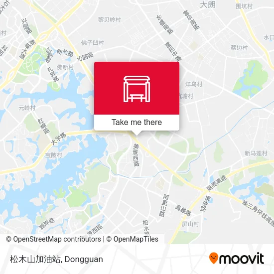松木山加油站 map