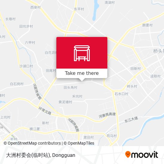大洲村委会(临时站) map