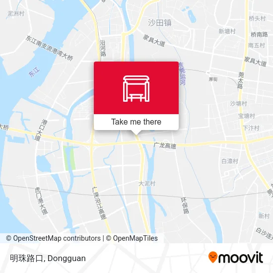 明珠路口 map