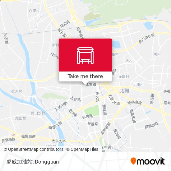 虎威加油站 map
