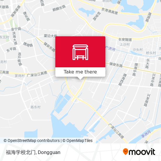 福海学校北门 map