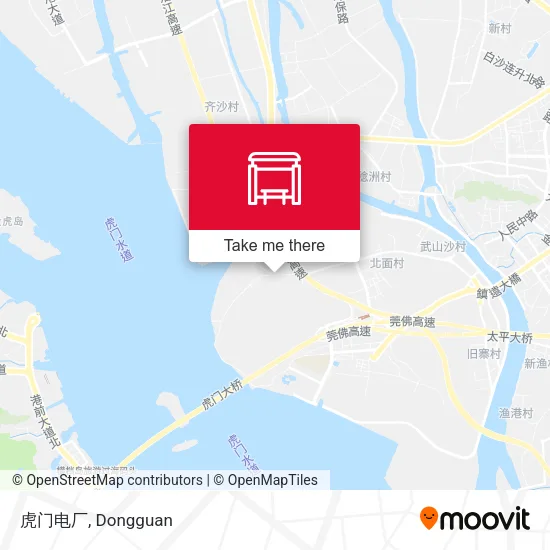 虎门电厂 map