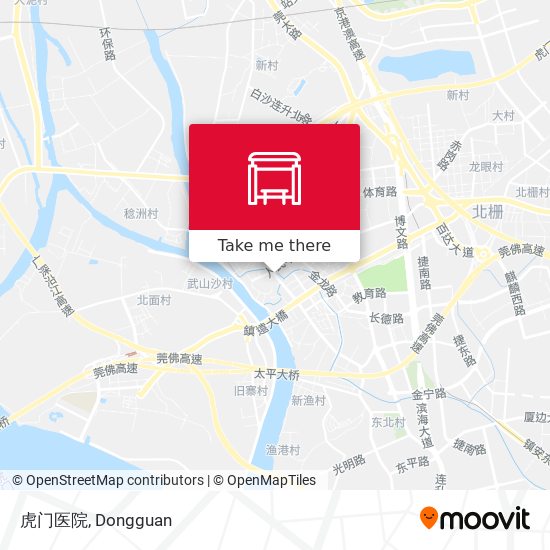 虎门医院 map