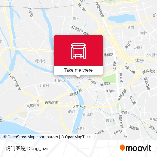 虎门医院 map