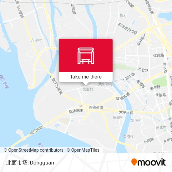 北面市场 map