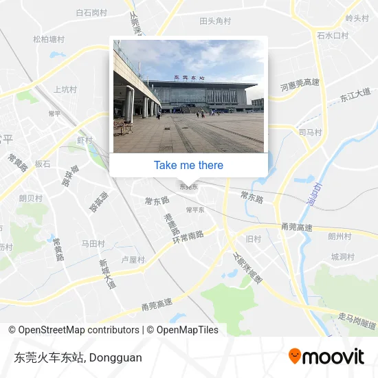 东莞火车东站 map