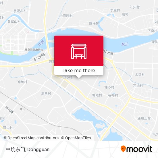 中坑东门 map