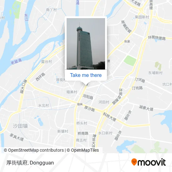 厚街镇府 map