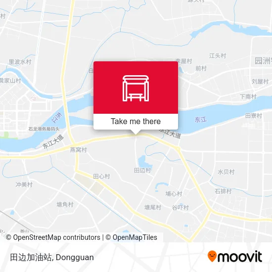 田边加油站 map