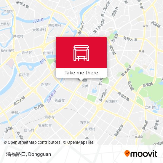 鸿福路口 map