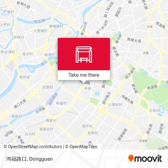 鸿福路口 map