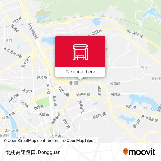 北栅高速路口 map