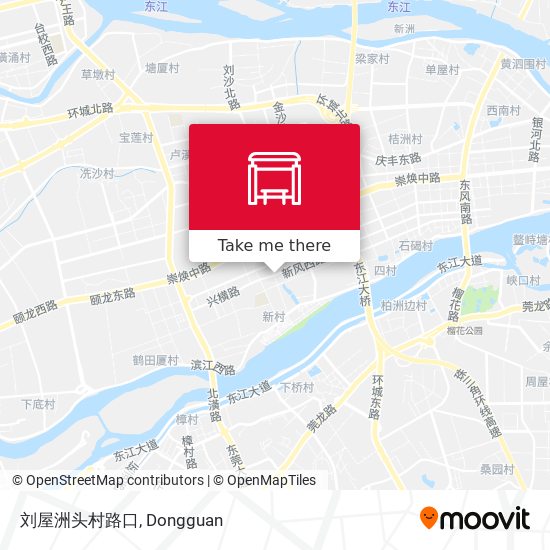 刘屋洲头村路口 map
