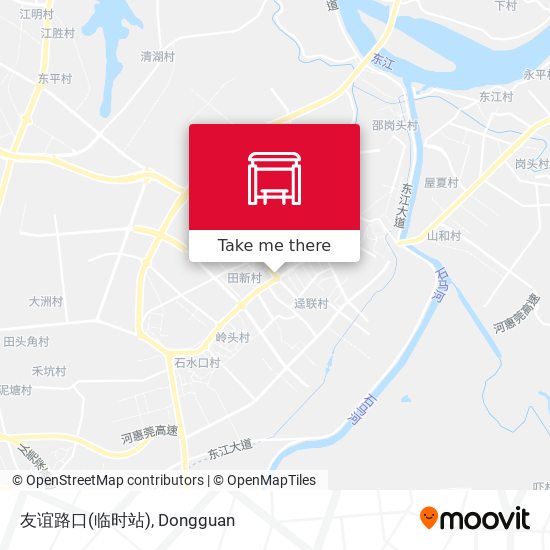 友谊路口(临时站) map