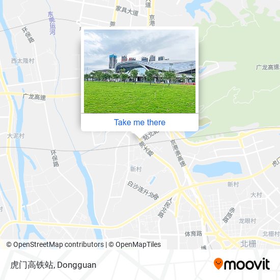 虎门高铁站 map