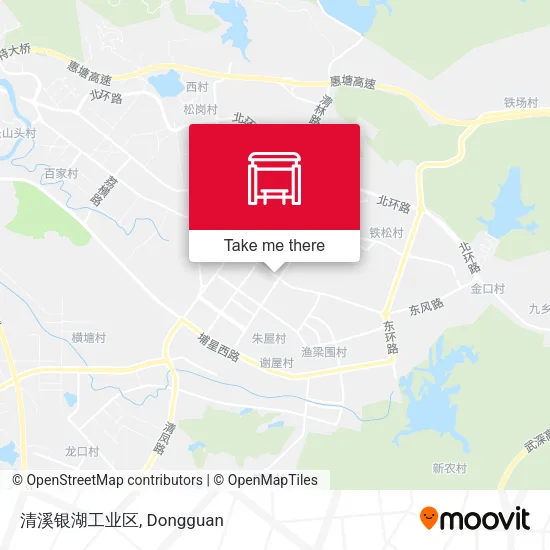 清溪银湖工业区 map
