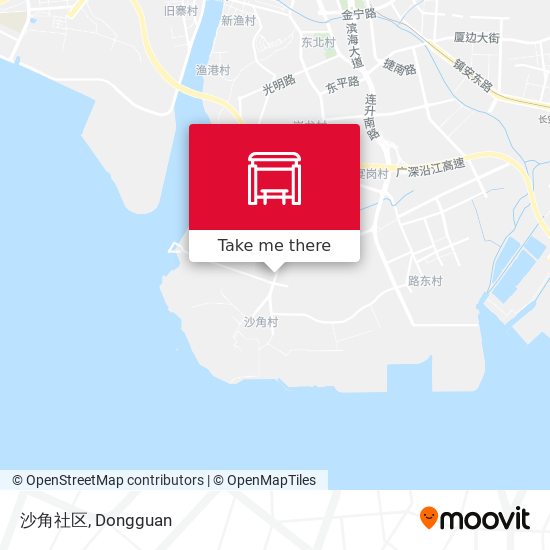 沙角社区 map