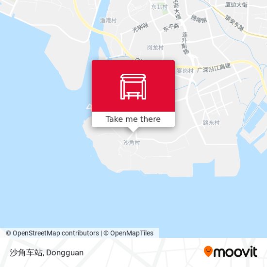 沙角车站 map