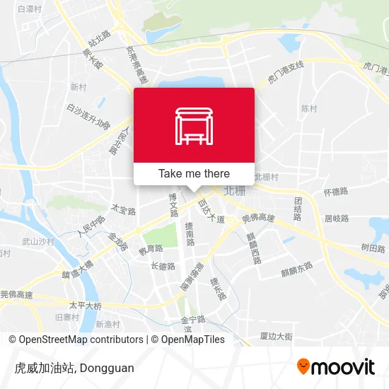 虎威加油站 map