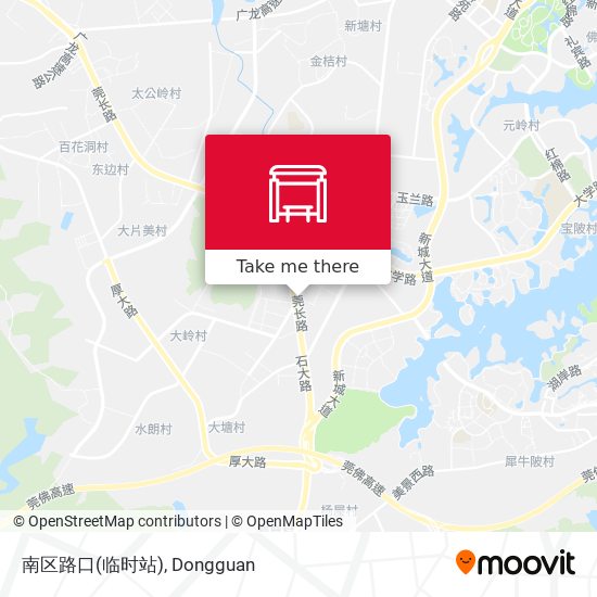 南区路口(临时站) map